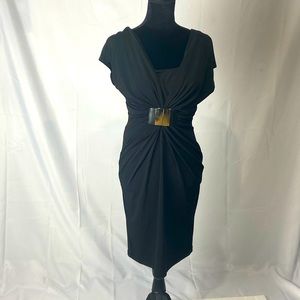 JLO Women’s Black Dress with Buckle